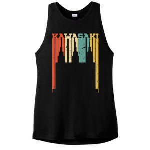 Kawasaki Skyline Silhouette Ladies PosiCharge Tri-Blend Wicking Tank