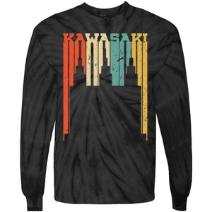 Kawasaki Skyline Silhouette Tie-Dye Long Sleeve Shirt