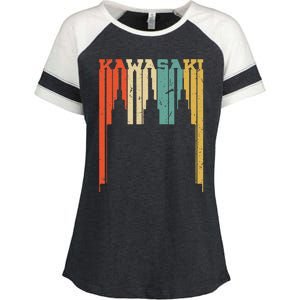 Kawasaki Skyline Silhouette Enza Ladies Jersey Colorblock Tee