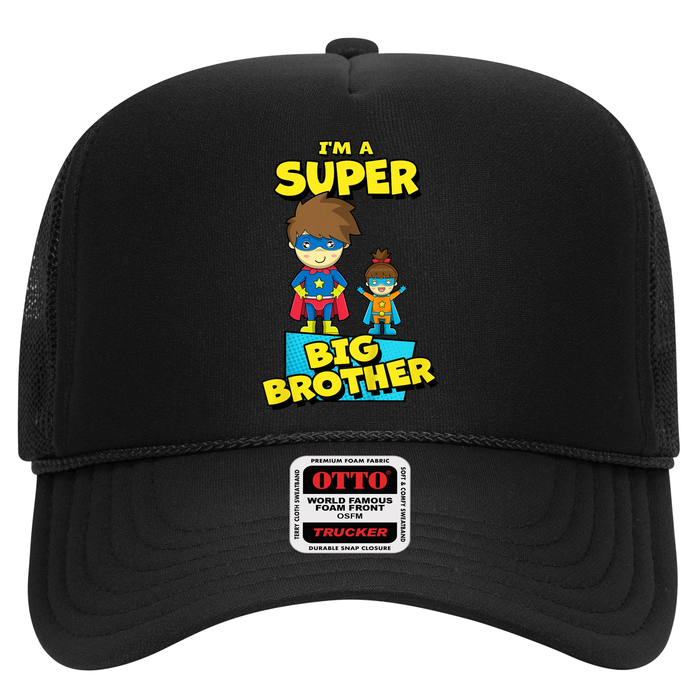 Kids SUPERHERO SUPER BIG BROTHER BIG BROTHER LITTLE SISTER Hat