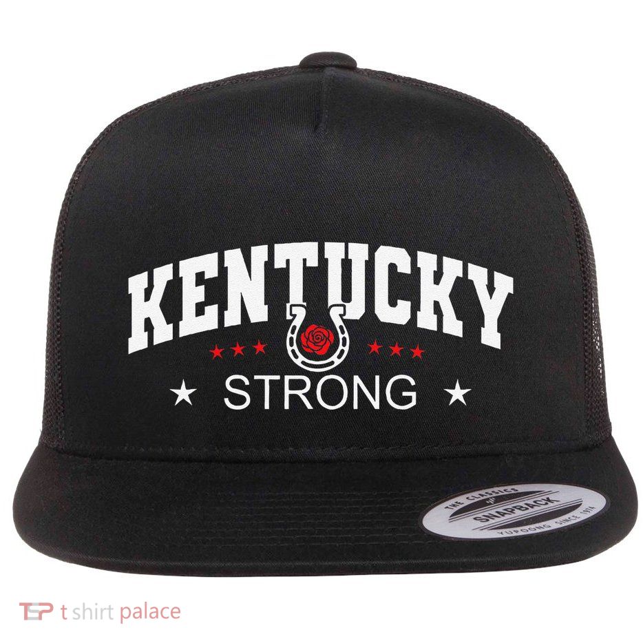 Kentucky Strong Support Kentucky .Png Flat Bill Trucker Hat