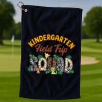 Kindergarten Students School Zoo Field Trip Squad Matching Premium Golf Towel