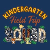 Kindergarten Students School Zoo Field Trip Squad Matching Premium Golf Towel