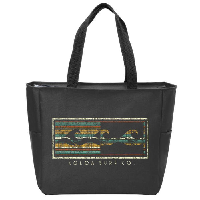 Koloa Surf Three Waves Logo Lightweight Classic Fit Zip Tote Bag