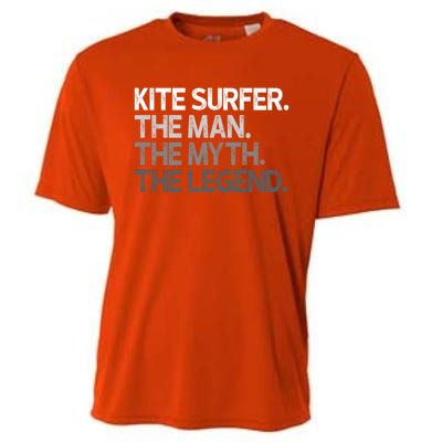 Kite Surfer The Myth Legend Gift Meaningful Gift Cooling Performance Crew T-Shirt