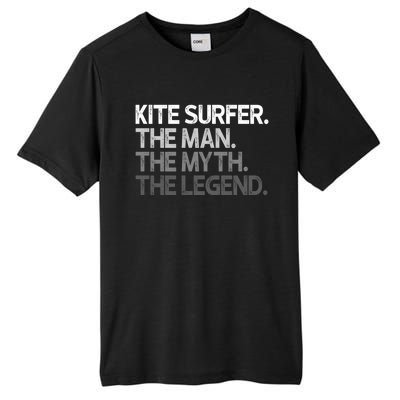 Kite Surfer The Myth Legend Gift Meaningful Gift Tall Fusion ChromaSoft Performance T-Shirt