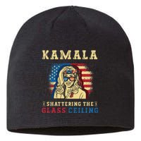 Kamala Shattering The Glass Ceiling Kamala Harris Sustainable Beanie