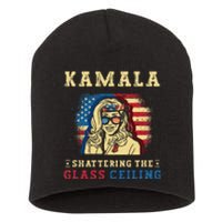 Kamala Shattering The Glass Ceiling Kamala Harris Short Acrylic Beanie