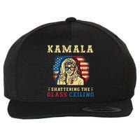 Kamala Shattering The Glass Ceiling Kamala Harris Wool Snapback Cap