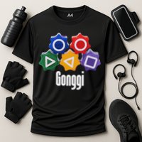 Korean Squid Traditional Game Catching Toy Gonggi Cooling Performance Crew T-Shirt