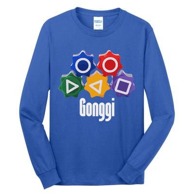 Korean Squid Traditional Game Catching Toy Gonggi Tall Long Sleeve T-Shirt