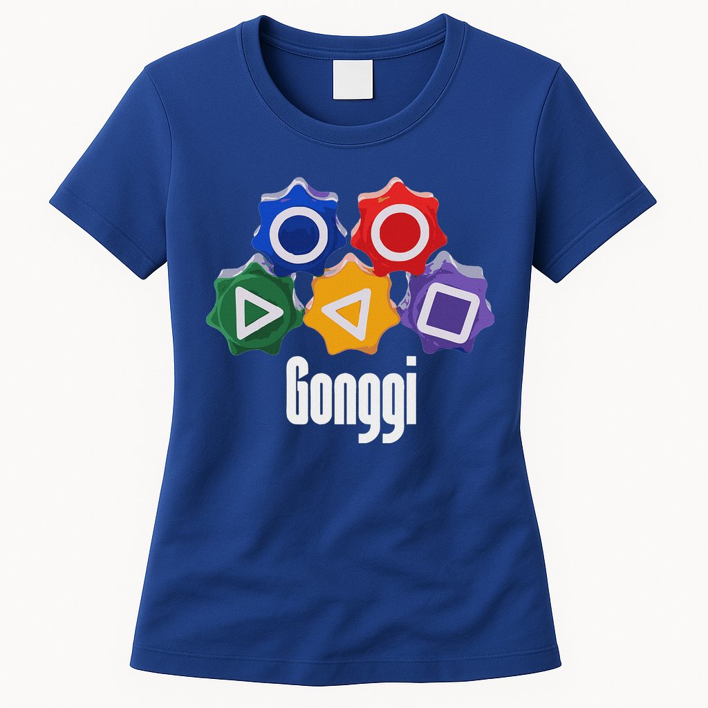 Korean Squid Traditional Game Catching Toy Gonggi Womens T-Shirt