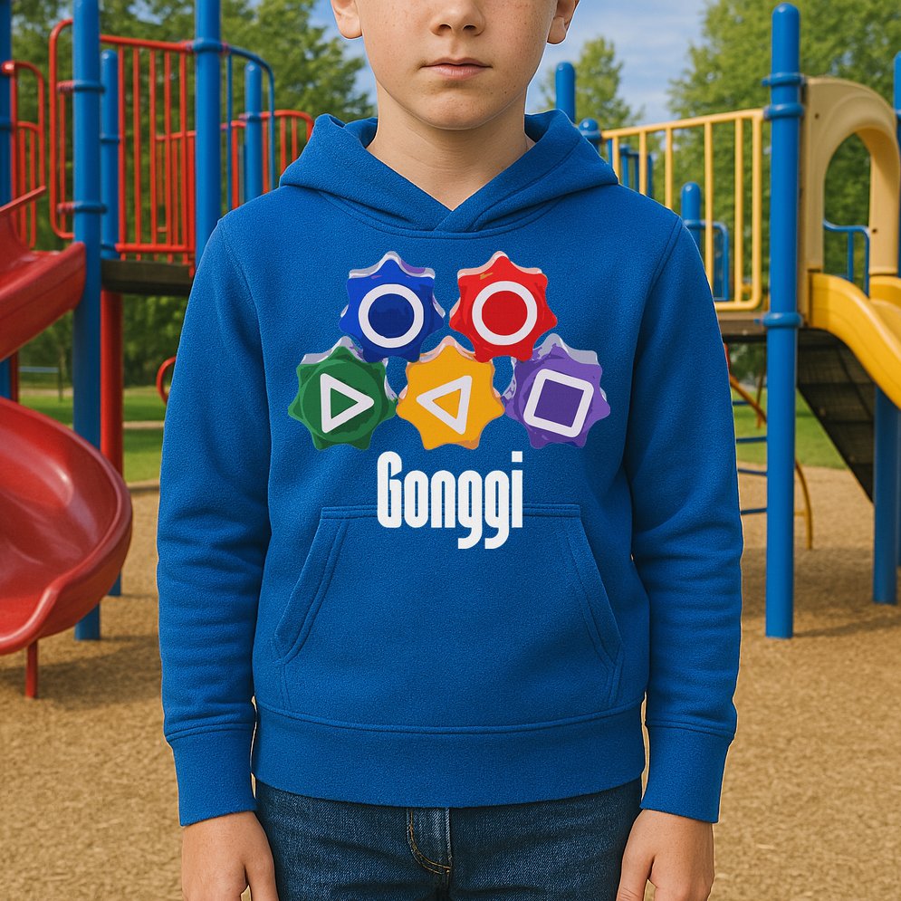 Korean Squid Traditional Game Catching Toy Gonggi Kids Hoodie