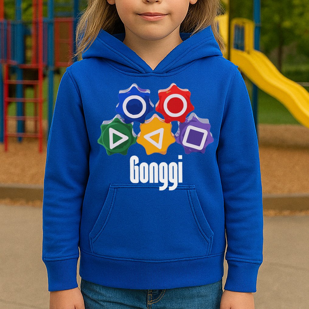 Korean Squid Traditional Game Catching Toy Gonggi Kids Hoodie