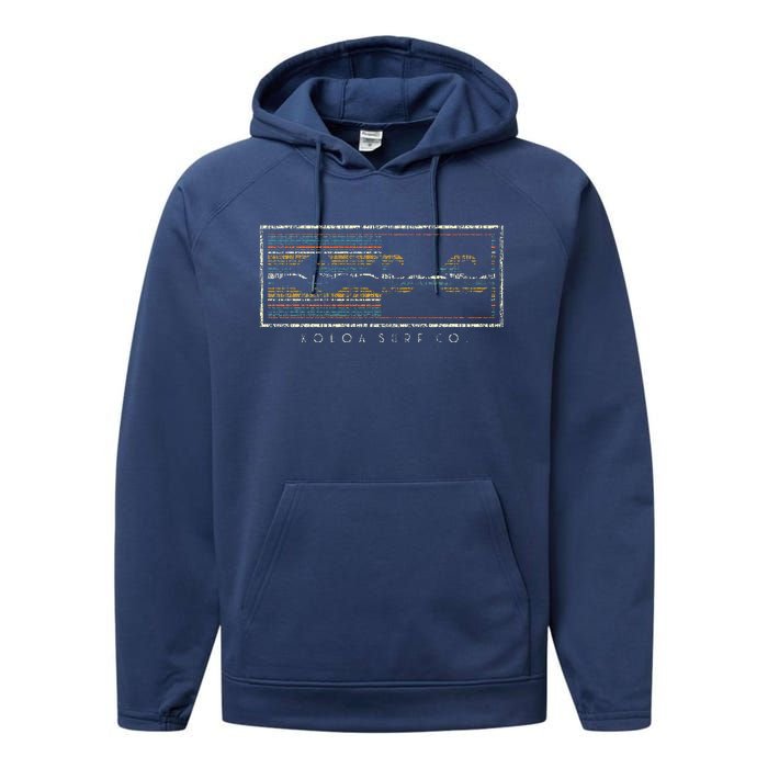 Koloa Surf Three Waves Logo Lightweight Surf Performance Fleece Hoodie