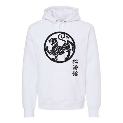 Karate Shotokan Tiger Martial Arts Shotokan Calligraphy Premium Hoodie