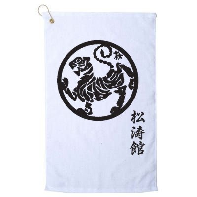 Karate Shotokan Tiger Martial Arts Shotokan Calligraphy Golf Towel