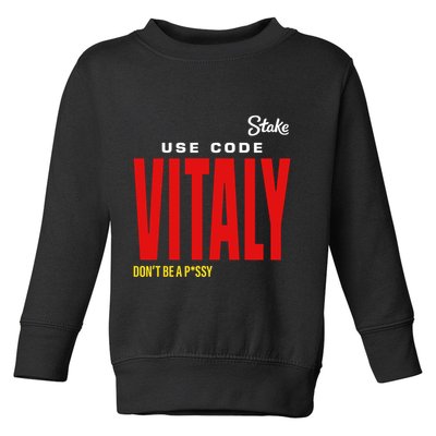 Kick State Use Code Vitaly Toddler Sweatshirt