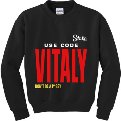 Kick State Use Code Vitaly Kids Sweatshirt