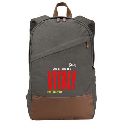 Kick State Use Code Vitaly Cotton Canvas Backpack