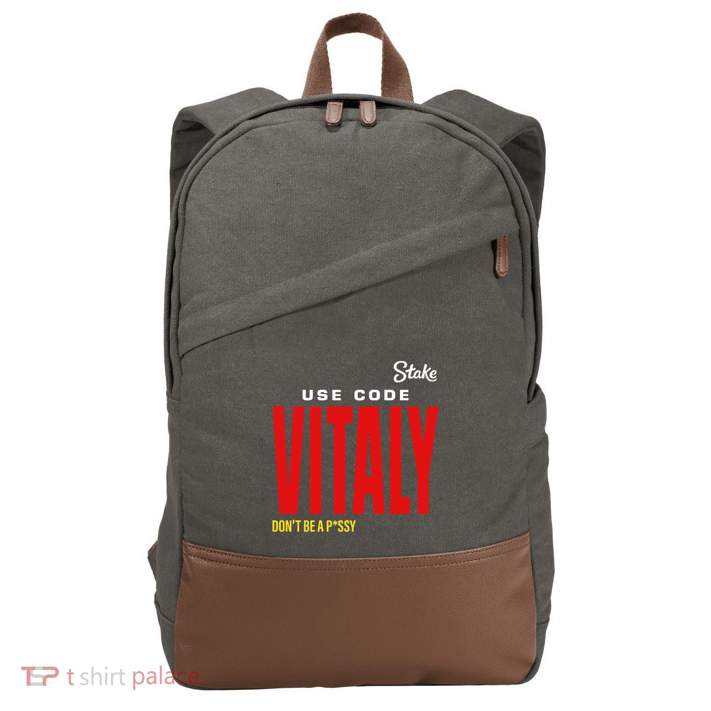 Kick State Use Code Vitaly Cotton Canvas Backpack