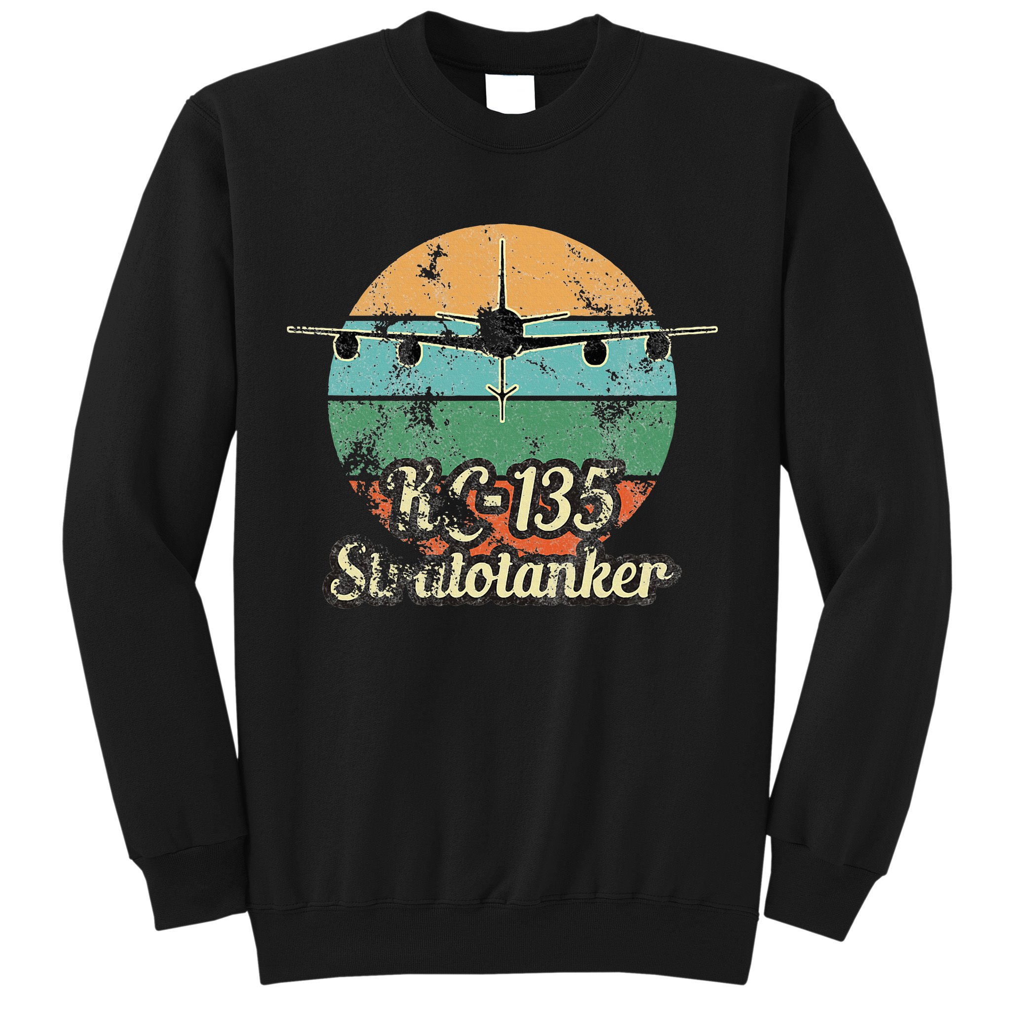 Kc135 Stratotanker Vintage Sunset Air Refueling Airplane Sweatshirt