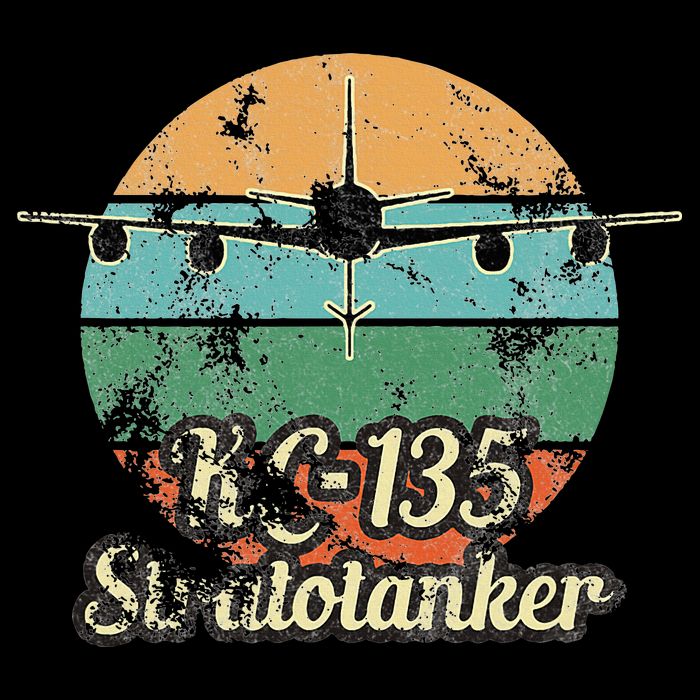Kc135 Stratotanker Vintage Sunset Air Refueling Airplane Bucket Hat