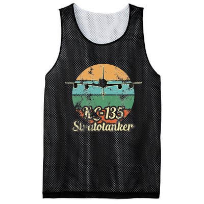 Kc135 Stratotanker Vintage Sunset Air Refueling Airplane Mesh Reversible Basketball Jersey Tank