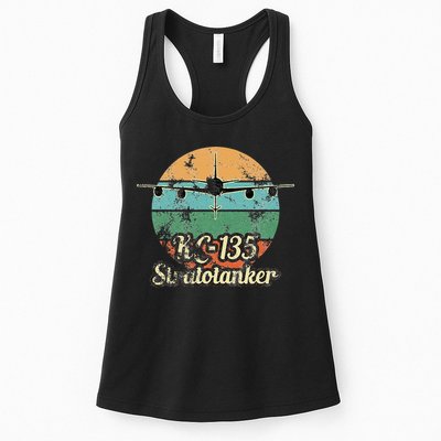 Kc135 Stratotanker Vintage Sunset Air Refueling Airplane Womens Tank Top