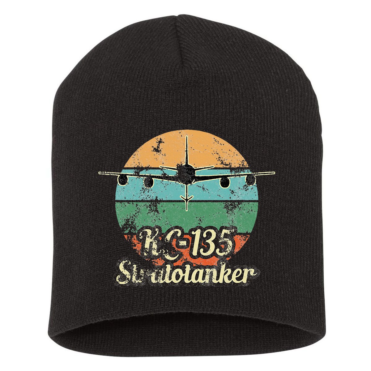 Kc135 Stratotanker Vintage Sunset Air Refueling Airplane Short Acrylic Beanie