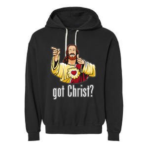 Kevin Smith View Askewniverse Buddy Christ Got Finger Guns Garment-Dyed Fleece Hoodie