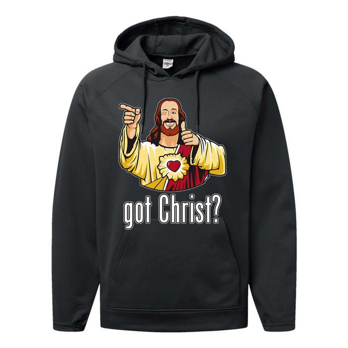 Kevin Smith View Askewniverse Buddy Christ Got Finger Guns Performance Fleece Hoodie