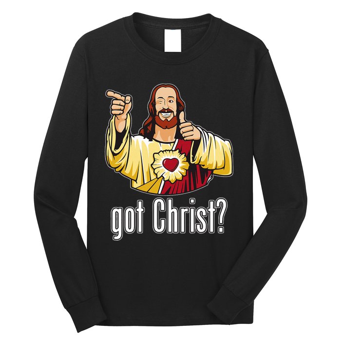 Kevin Smith View Askewniverse Buddy Christ Got Finger Guns Long Sleeve Shirt