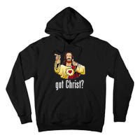 Kevin Smith View Askewniverse Buddy Christ Got Finger Guns Tall Hoodie