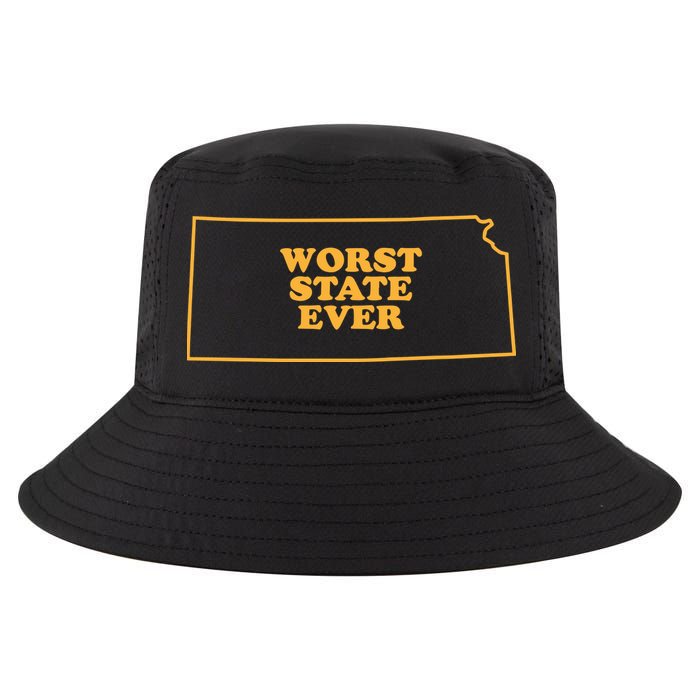 Kansas State Worst State Ever Cool Comfort Performance Bucket Hat