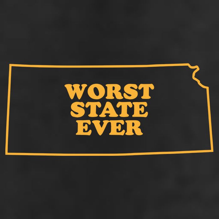 Kansas State Worst State Ever Cool Comfort Performance Bucket Hat