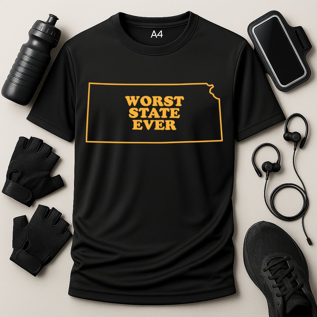 Kansas State Worst State Ever Performance Shirt