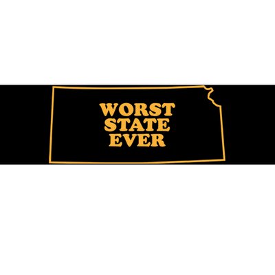 Kansas State Worst State Ever Bumper Sticker