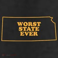 Kansas State Worst State Ever Adult Drive Performance Visor