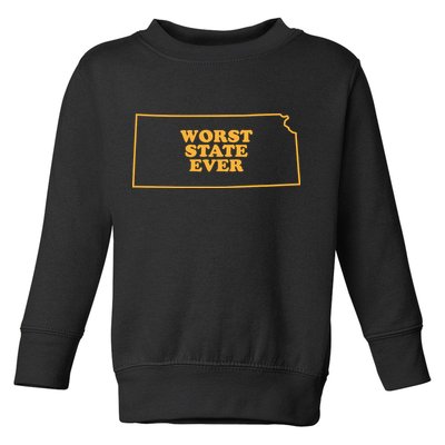 Kansas State Worst State Ever Toddler Sweatshirt