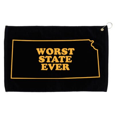 Kansas State Worst State Ever Grommeted Golf Towel