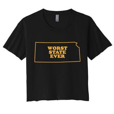 Kansas State Worst State Ever Crop Top