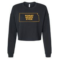 Kansas State Worst State Ever Cropped Pullover Crew