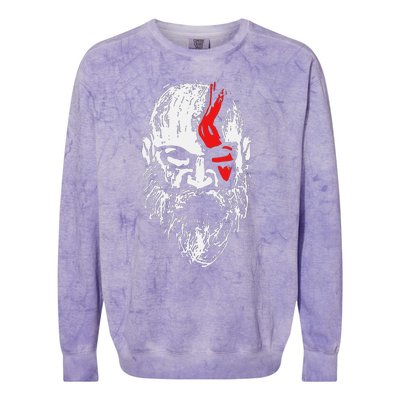 Kratos Superhero War Colorblast Crewneck Sweatshirt