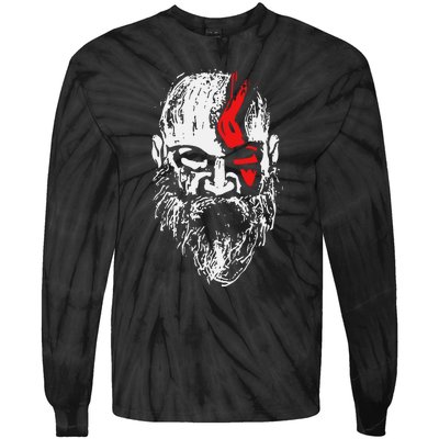 Kratos Superhero War Tie-Dye Long Sleeve Shirt