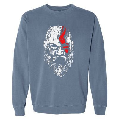 Kratos Superhero War Garment-Dyed Sweatshirt