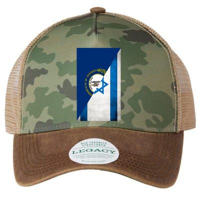 Kentucky Stands With Israeli Flag Kentucky Flag Legacy Tie Dye Trucker Hat
