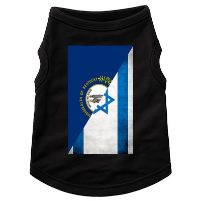 Kentucky Stands With Israeli Flag Kentucky Flag Doggie Tank