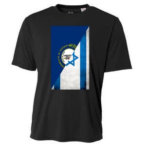 Kentucky Stands With Israeli Flag Kentucky Flag Cooling Performance Crew T-Shirt