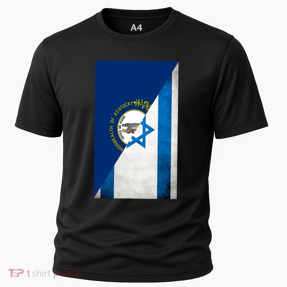 Kentucky Stands With Israeli Flag Kentucky Flag Performance Shirt